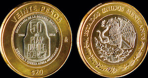 La moneda de 20 pesos para conmemorar 50 años del Plan DN-III