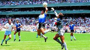A 31 años de la mítica 'Mano de Dios' de Maradona en México 86