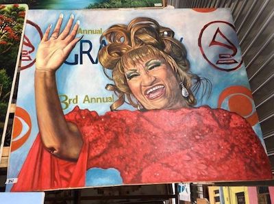 Exhiben por primera vez pinturas de Celia Cruz en Cuba