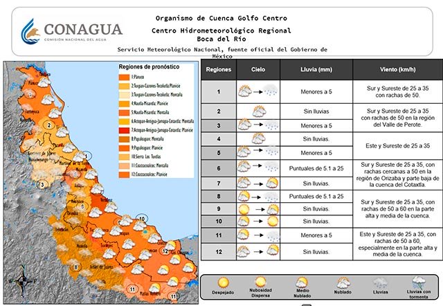 Ambiente diurno cálido por presencia de 'Surada' en algunas partes del Estado