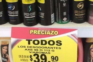 Por error en letrero de precio, pierde tienda casi 10 mil pesos