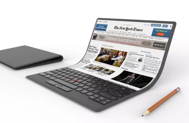 Lenovo quiere crear una laptop con pantalla flexible