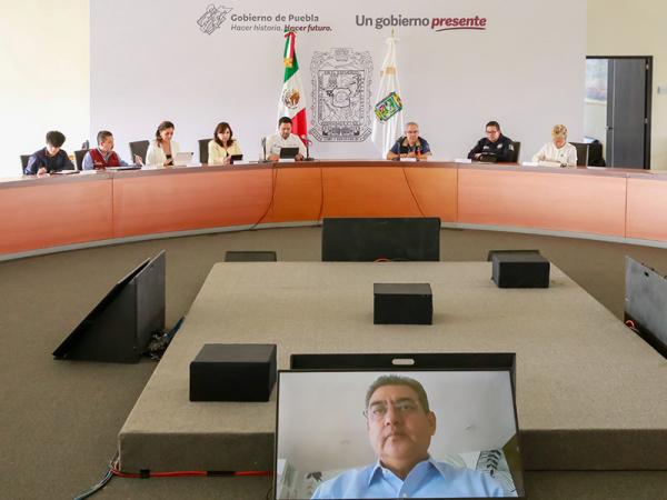 Apoya gobierno de AMLO a Puebla ante actividad del Popocatépetl: Sergio Salomón