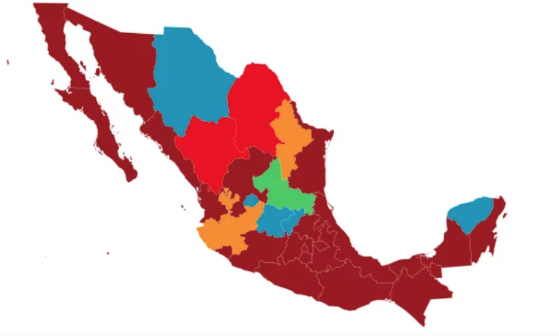 Un estado más para Morena; así queda el mapa político de México este 2023