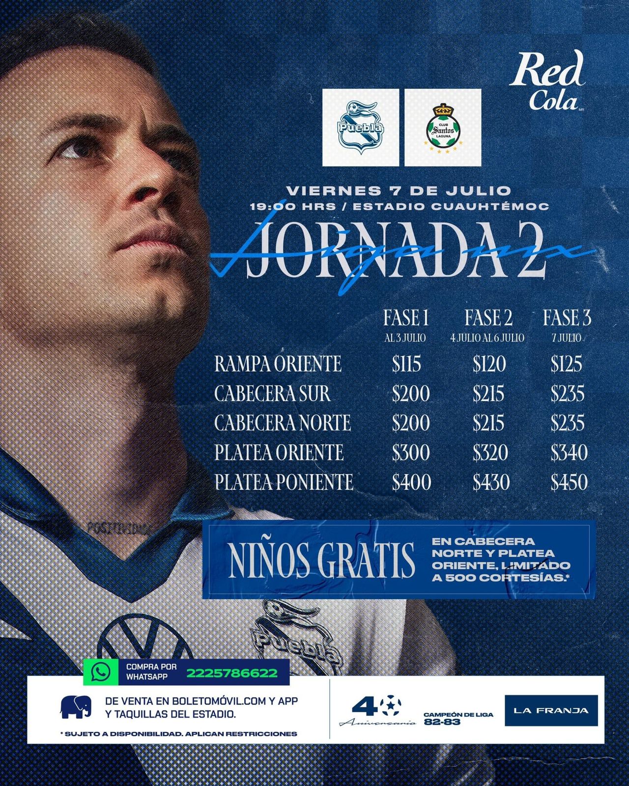 Este viernes disfruta de la jornada 2 de la liga Mx y el debut de la Franja en esta nuevo campeonato.