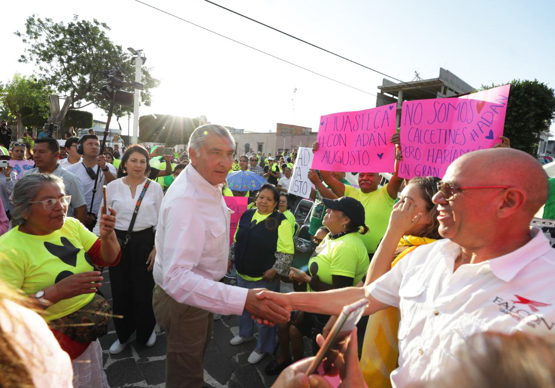 “Marea verde” cobija en San Luis Potosí a Adán Augusto López Hernández