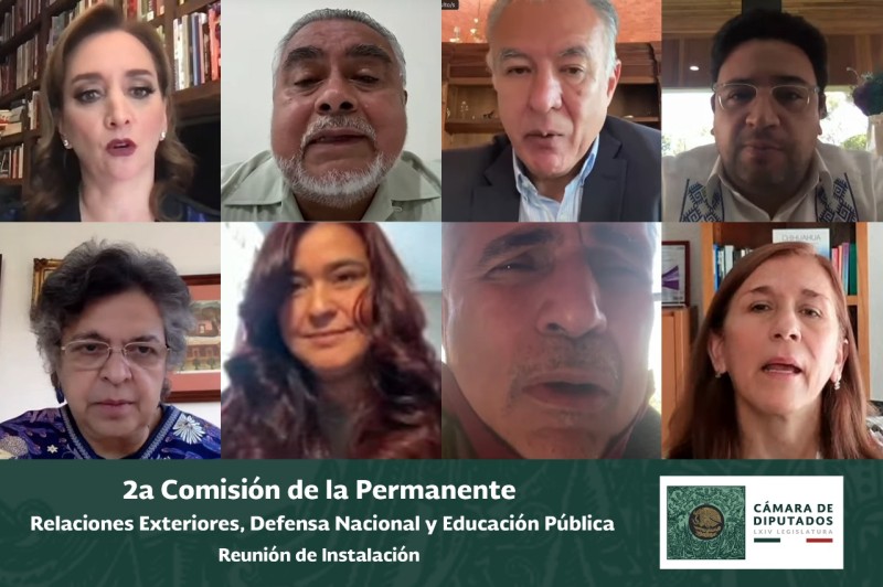 Instalan Segunda Comisión de la Permanente: Relaciones Exteriores, Defensa Nacional y Educación Pública