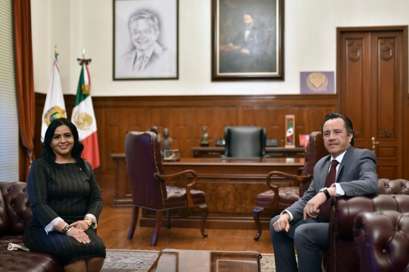 Estrechan Presidenta del Congreso y Gobernador colaboración entre Poderes