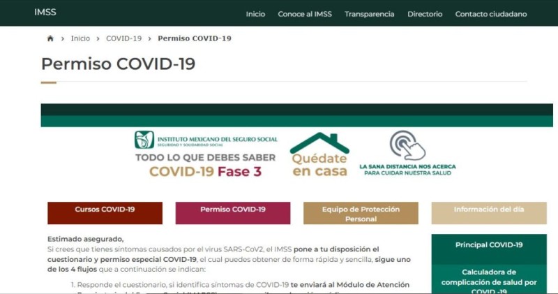 IMSS anuncia relanzamiento del Permiso COVID-19 para beneficiar a derechohabientes y cortar cadenas de contagio